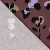 Dschungel-Chic Bedruckte Viskose Braun - Ribes y Casals