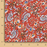 Feuer Paisley Satin Krepp - Ribes y Casals