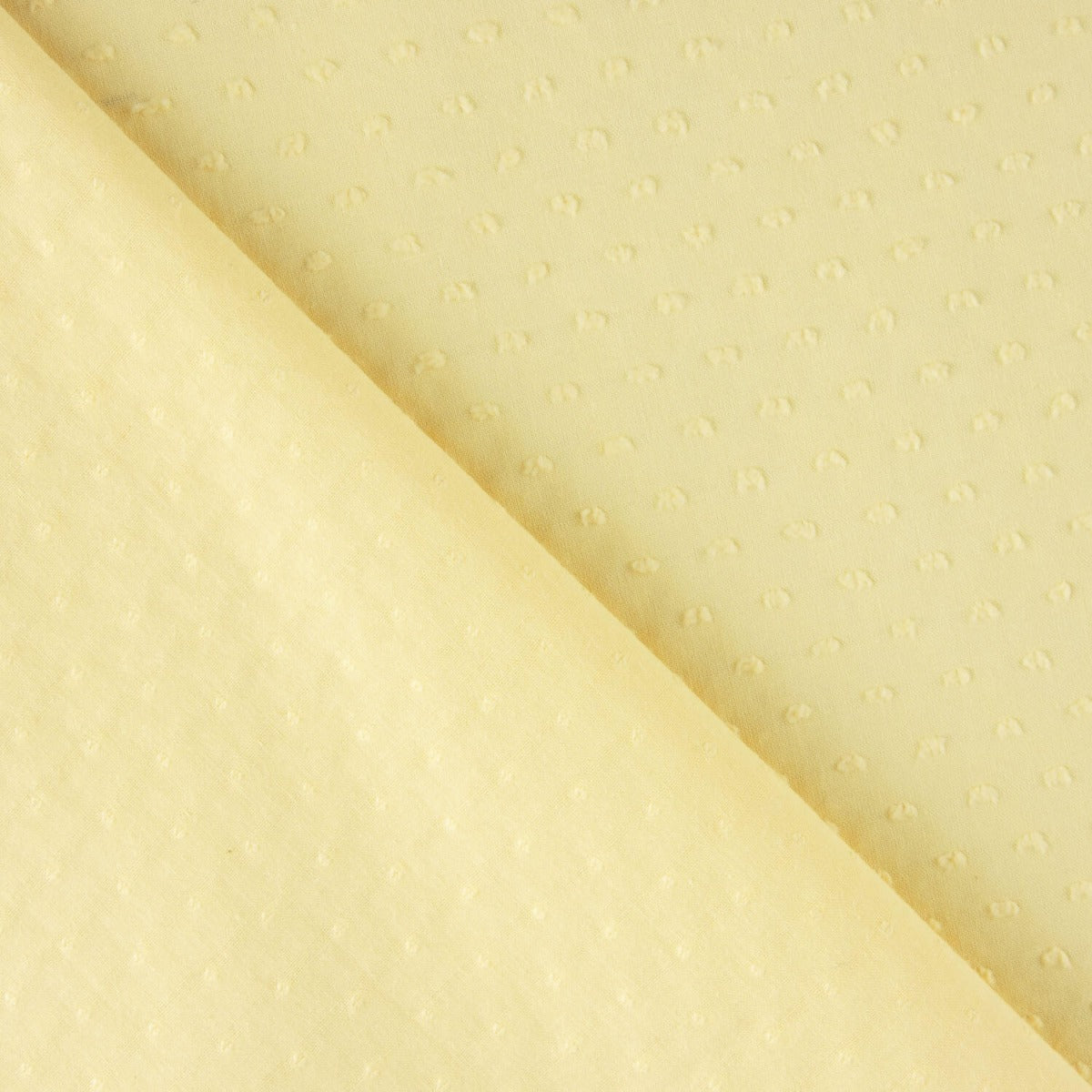 Plumeti-Stoffrest Soft Cotton Creme – verschiedene Maße x Breite 140 cm - Ribes y Casals