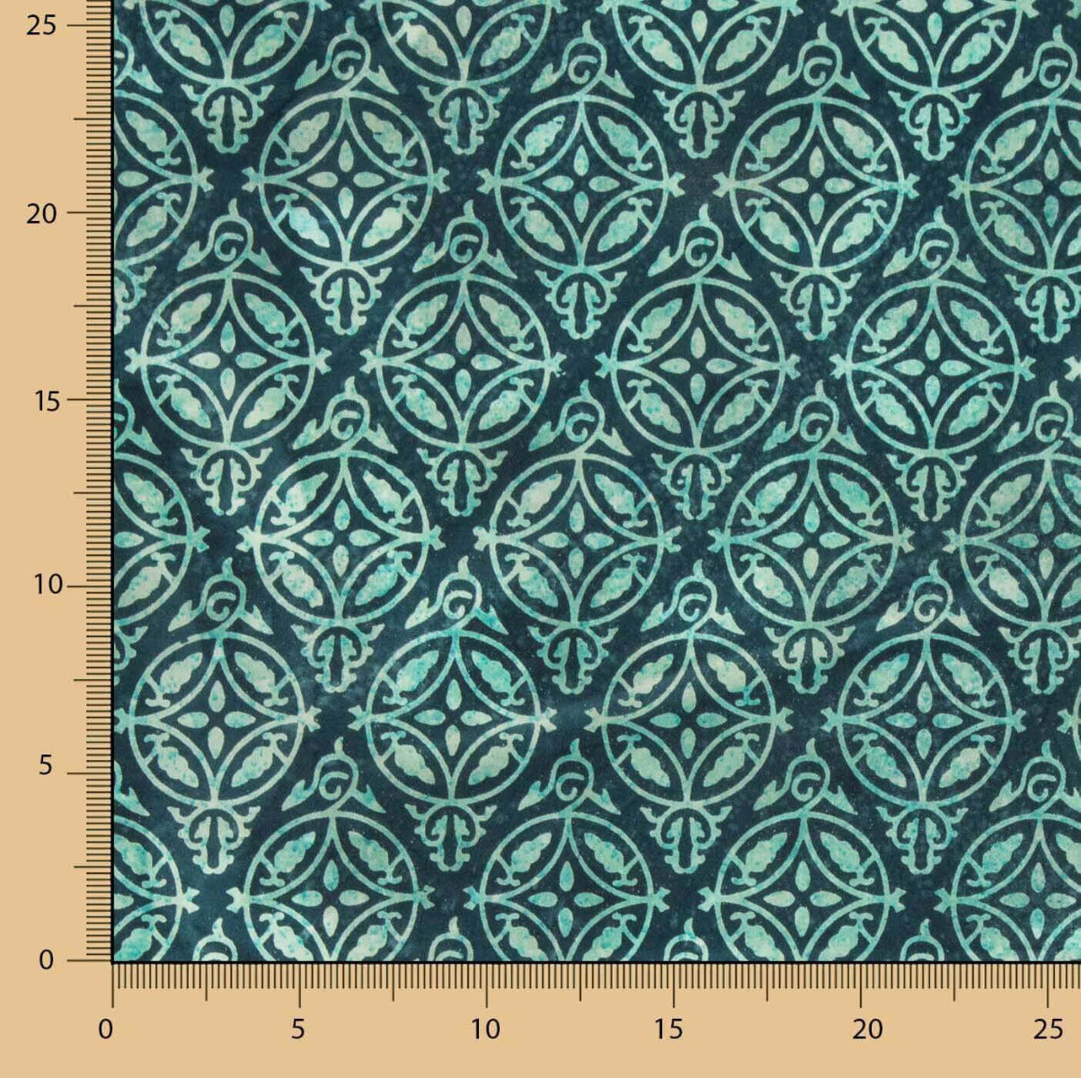 Batik Popeline Nairobi Grün - Ribes y Casals