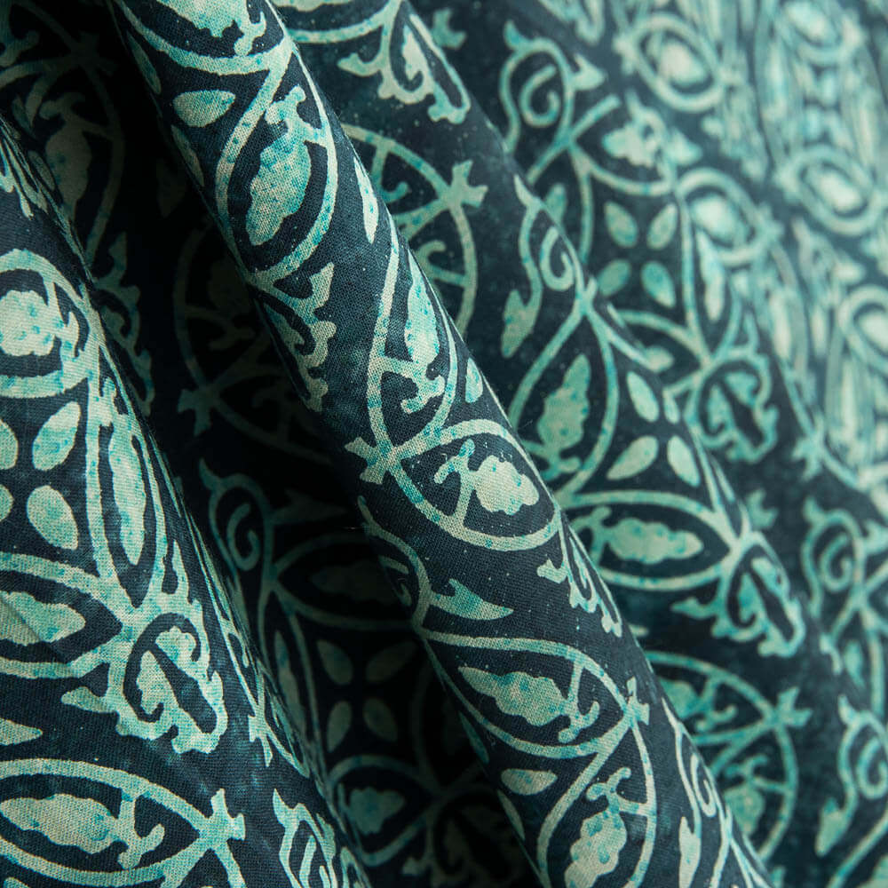 Batik Popeline Nairobi Grün - Ribes y Casals