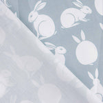Bedruckter Perkal Kaninchen Maxi Aqua - Ribes y Casals