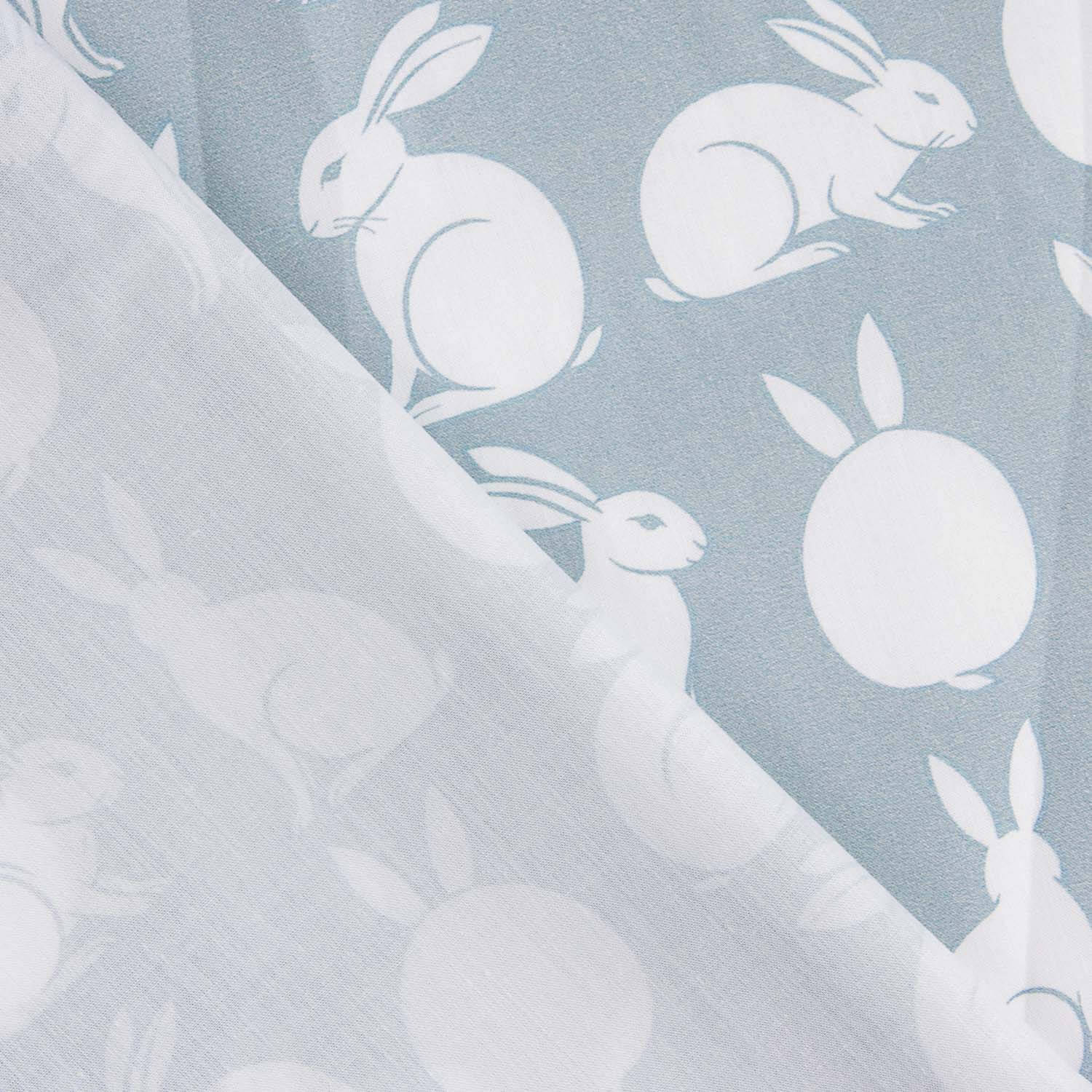 Bedruckter Perkal Kaninchen Maxi Aqua - Ribes y Casals