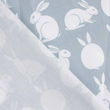 Bedruckter Perkal Kaninchen Maxi Aqua - Ribes y Casals