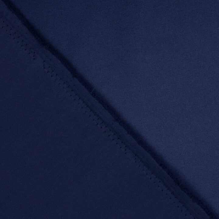 Blauer, blickdichter Polyester-Satin - Ribes y Casals