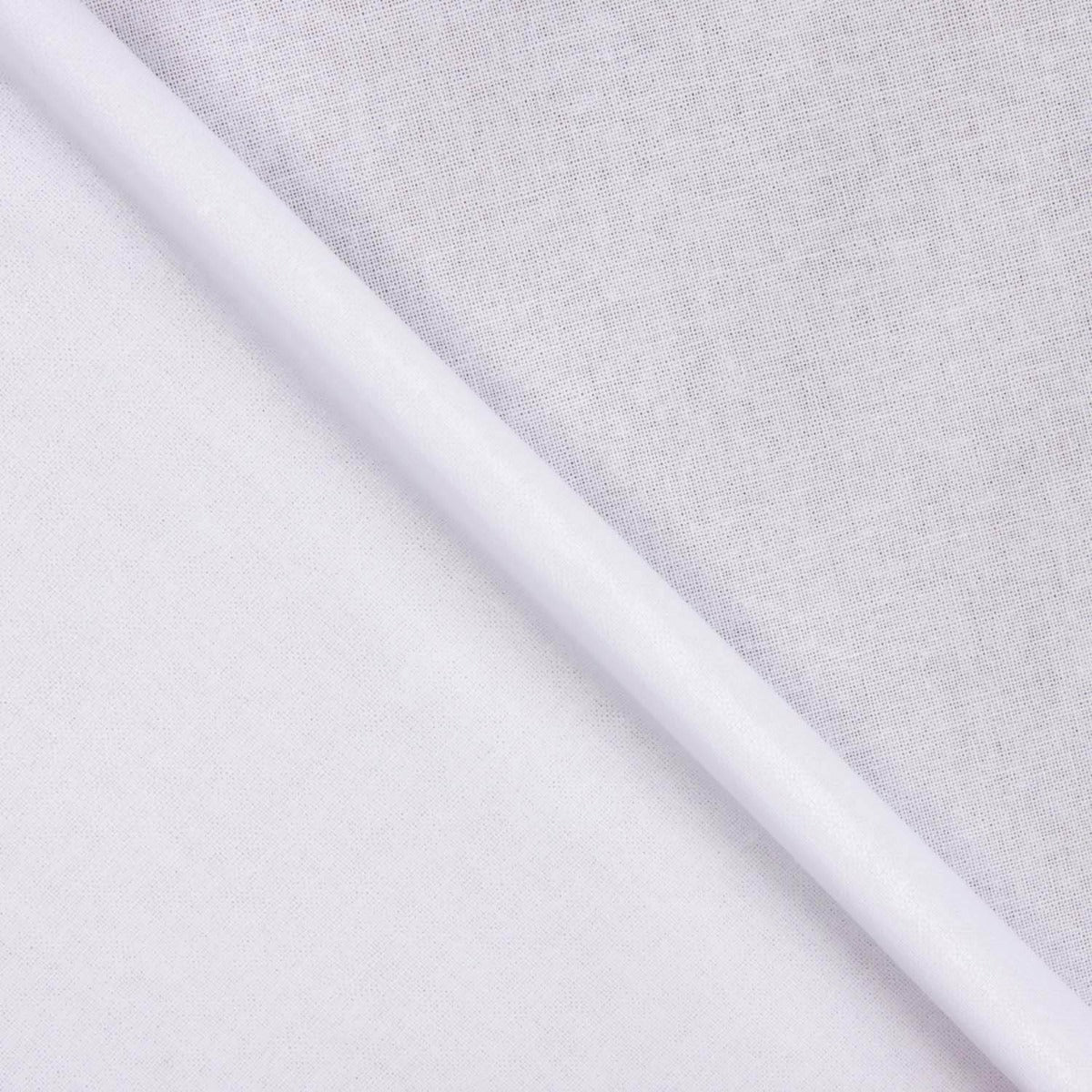 Weißer Baumwoll-Einlagestoff-Rest, 110 cm – verschiedene Maße x Breite 110 cm - Ribes y Casals