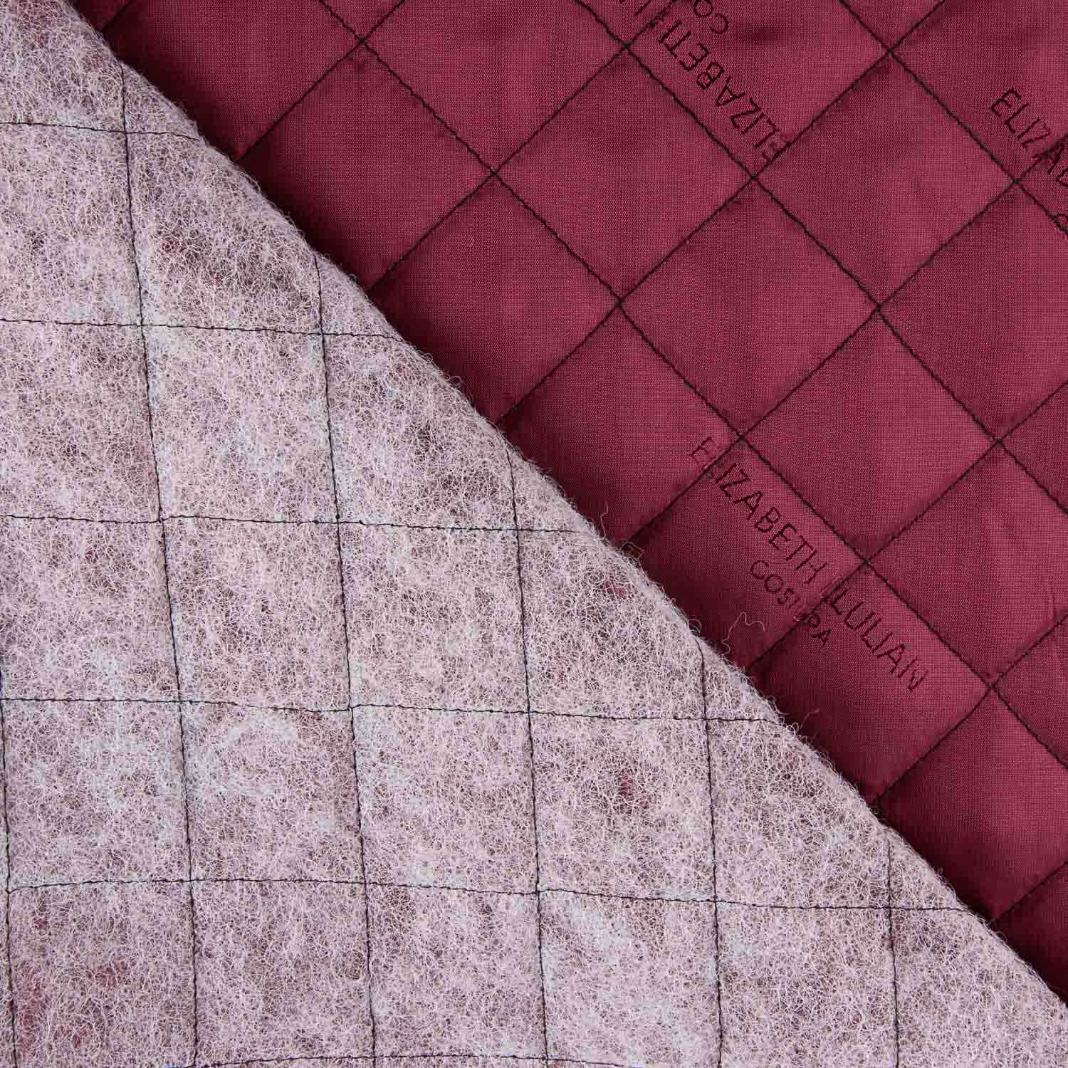 Futter aus gepolstertem Rayon, granatrot - Ribes y Casals
