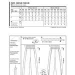 Schnittmuster Burda 7400 Hose - Ribes y Casals