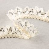 Ecrufarbene Spitzenborte 22 mm - Ribes y Casals