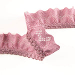 Rosa Spitzenband 22 mm - Ribes y Casals