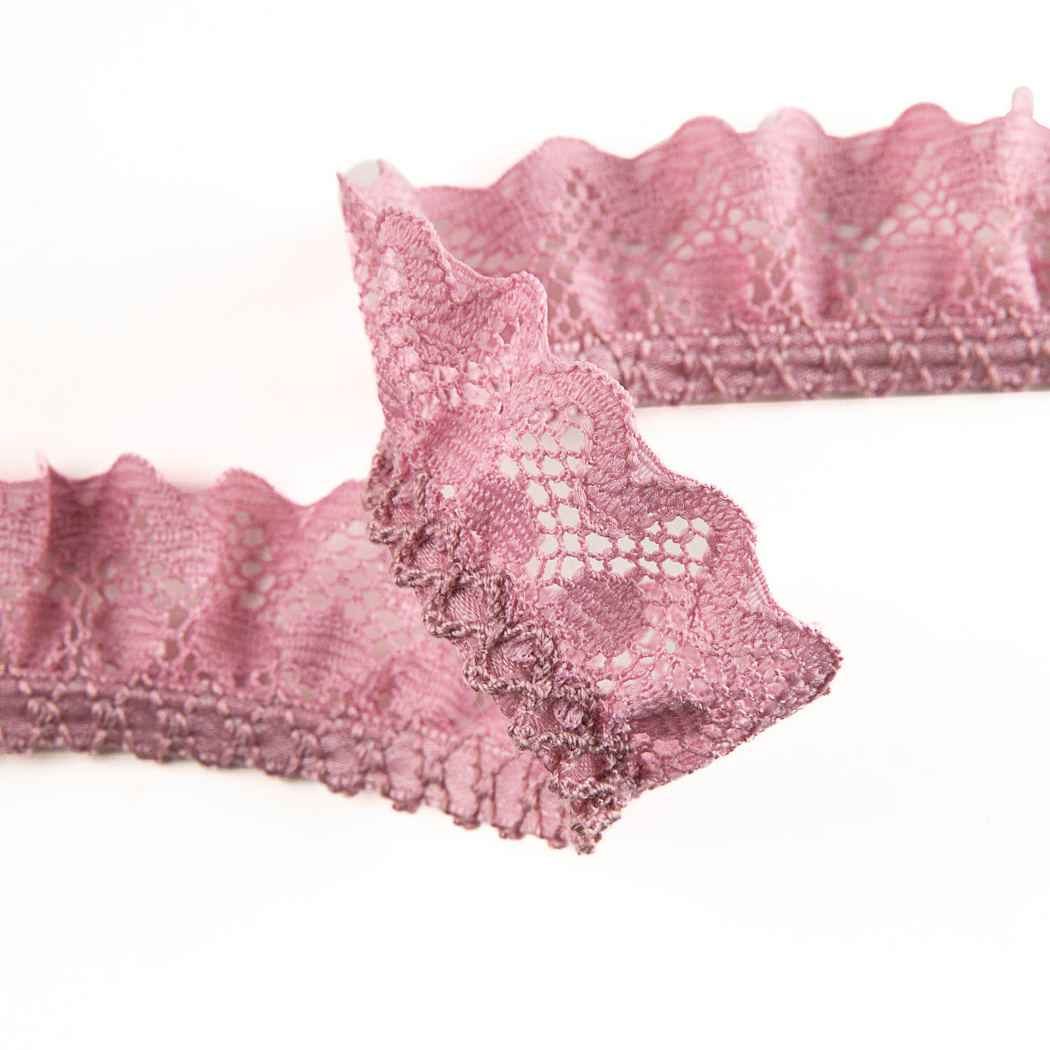 Rosa Spitzenband 22 mm - Ribes y Casals
