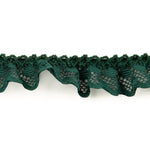 Grün-flaschenfarbener Spitzenband 22 mm - Ribes y Casals