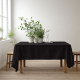 Confection Plain Schwarz Satin Tischtuch - Ribes y Casals