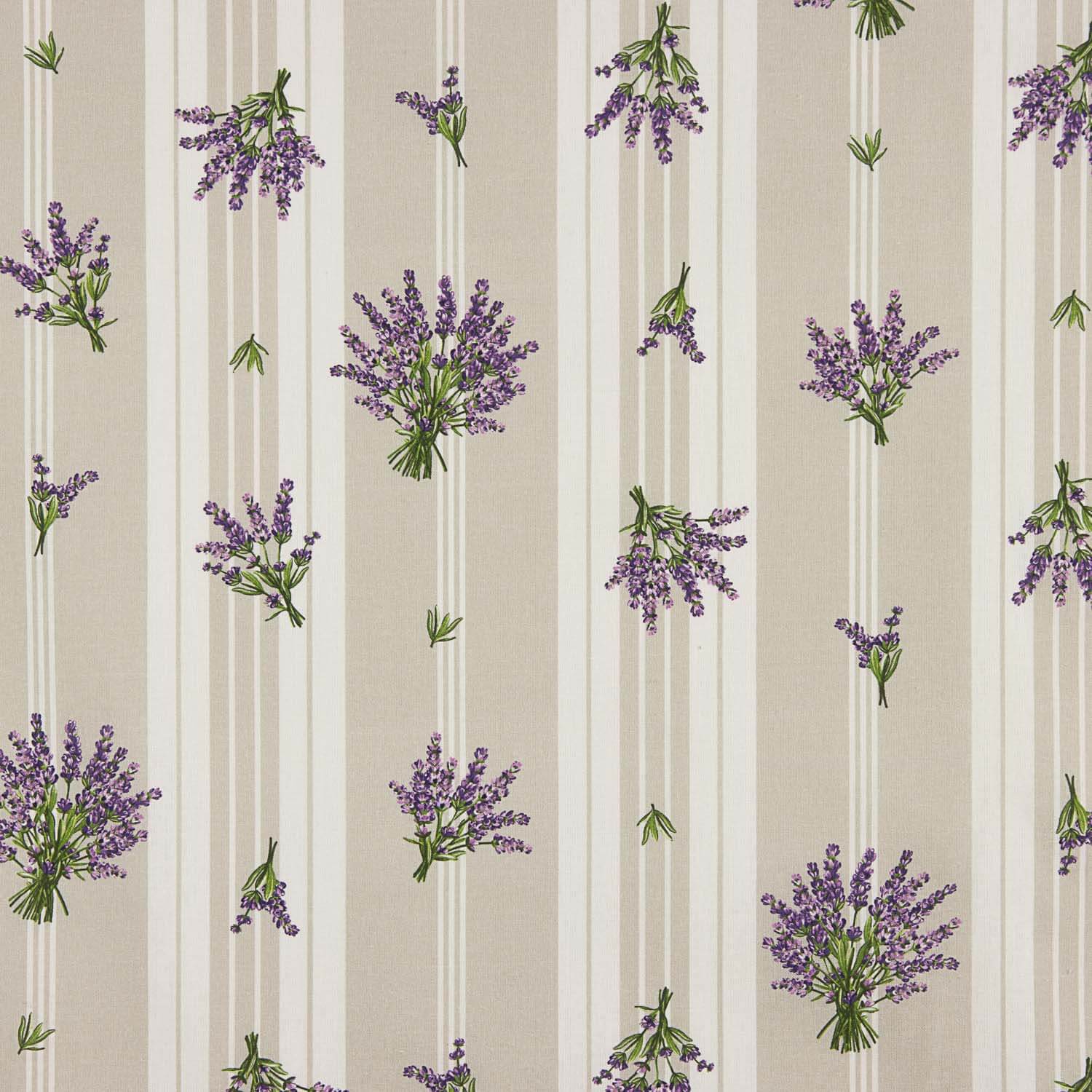 Baumwolle gesteppt Baumwolle provenzalische Streifen mit Lavendel - Ribes y Casals