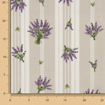 Baumwolle gesteppt Baumwolle provenzalische Streifen mit Lavendel - Ribes y Casals