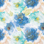 Blaue Aquarell-Blumen-Leinwand - Ribes y Casals