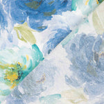 Blaue Aquarell-Blumen-Leinwand - Ribes y Casals