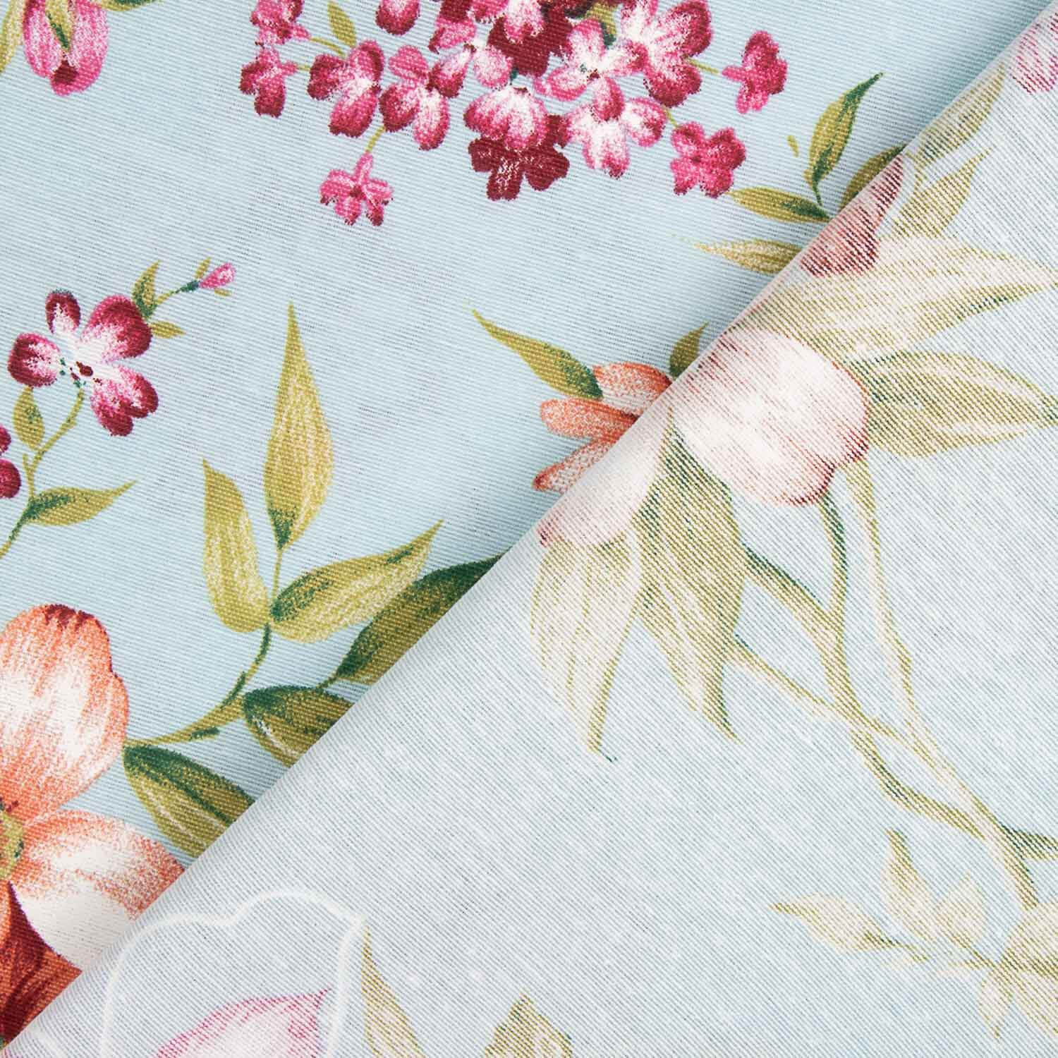 Hellblau Romantisch Floral Leinwand - Ribes y Casals