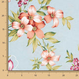 Hellblau Romantisch Floral Leinwand - Ribes y Casals