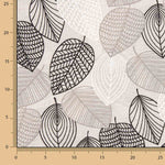 Canvas Geometrische Blätter Schwarz - Ribes y Casals