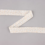 Bias Tape Giraffen Blau-Koralle 18 mm - Ribes y Casals