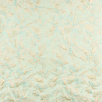 Brokat Lurex Floral Aqua Grün - Ribes y Casals