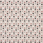 Polka Dot Canvas Schwarz Grau Rot - Ribes y Casals