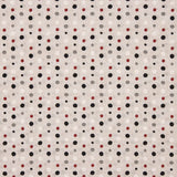 Polka Dot Canvas Schwarz Grau Rot - Ribes y Casals