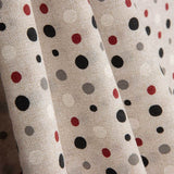 Polka Dot Canvas Schwarz Grau Rot - Ribes y Casals