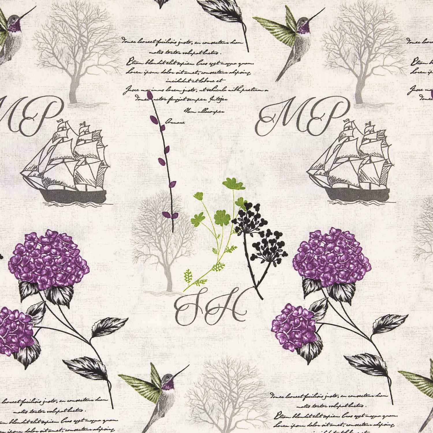 Canvas Floral Vintage Lila - Ribes y Casals
