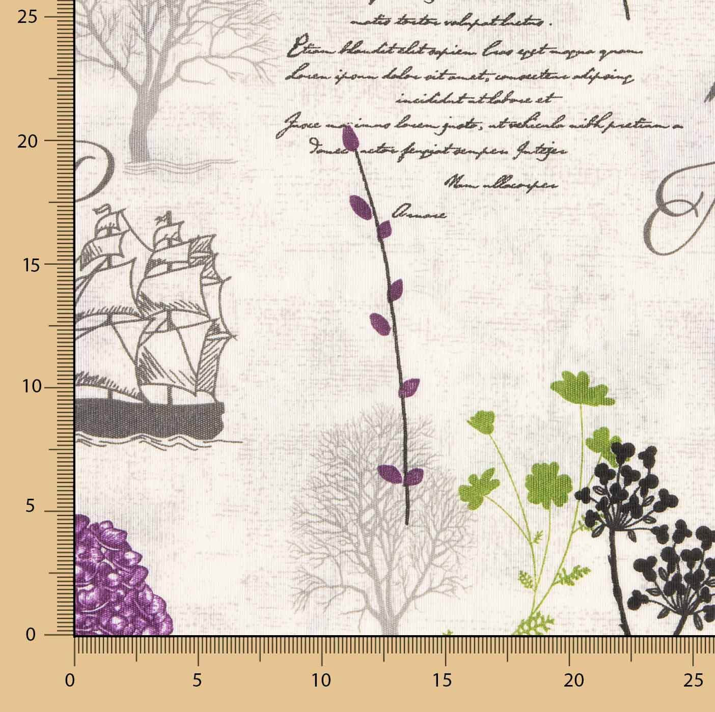 Canvas Floral Vintage Lila - Ribes y Casals