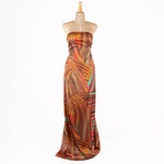Satin-Druck Jaipur-Orangen - Ribes y Casals