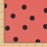 Polka Dot Spandex Popeline 30mm Koralle - Verschiedene Größen x Breite 140 cm - Ribes y Casals