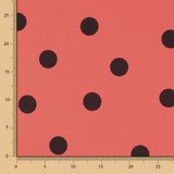 Polka Dot Spandex Popeline 30mm Koralle - Verschiedene Größen x Breite 140 cm - Ribes y Casals