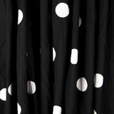 Polka Dot Spandex Popeline Weiß 30mm Schwarz - Ribes y Casals