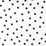 Spandex-Popeline Polka Dots Schwarz 30mm Weiß - Ribes y Casals