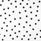 Spandex-Popeline Polka Dots Schwarz 30mm Weiß - Ribes y Casals