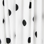 Spandex-Popeline Polka Dots Schwarz 30mm Weiß - Ribes y Casals