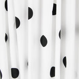 Spandex-Popeline Polka Dots Schwarz 30mm Weiß - Ribes y Casals