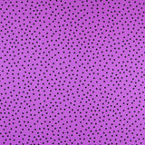 Popeline Spandex Polka Dots Schwarz Popeline 7mm Mauve - Ribes y Casals