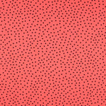 Schwarz Polka Dots Spandex Popeline Schwarz 7mm Coral - Ribes y Casals