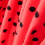 Schwarz Polka Dots Spandex Popeline Schwarz 7mm Coral - Ribes y Casals