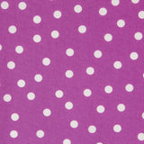 Popeline Spandex Polka Dots Weiß Popeline 7mm Mauve - Ribes y Casals