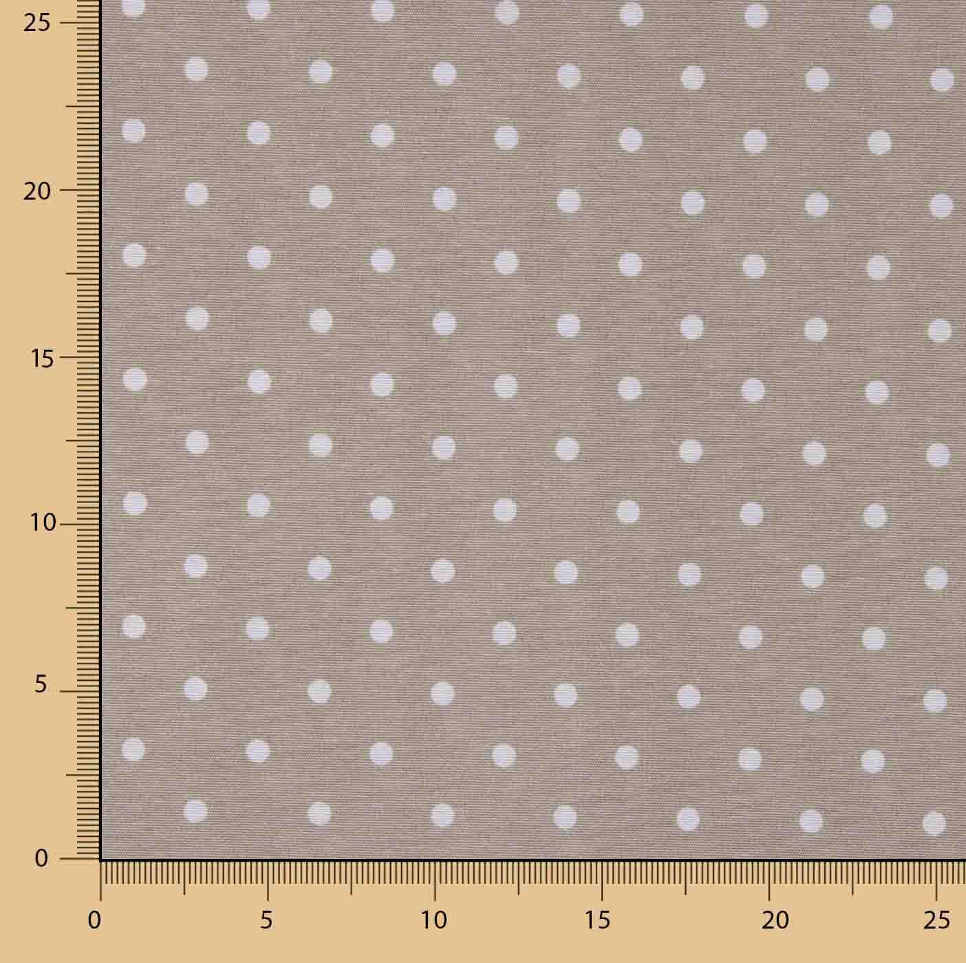Canvas mit weißen Punkten auf Beige - Ribes y Casals