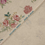 Romantische Leinwand mit Blumenmuster auf Beige - Ribes y Casals