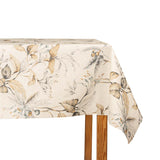 Fleckenabweisende Tischwäsche mit Blumenmuster in Beige - Ribes y Casals