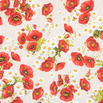 Bedruckte Leinwand Mohnblumen und Gänseblümchen - Ribes y Casals