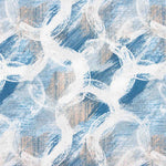 Bedruckte Leinwand Abstrakte Kreise Blau - Ribes y Casals