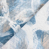 Bedruckte Leinwand Abstrakte Kreise Blau - Ribes y Casals