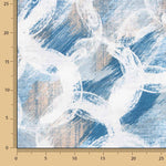 Bedruckte Leinwand Abstrakte Kreise Blau - Ribes y Casals